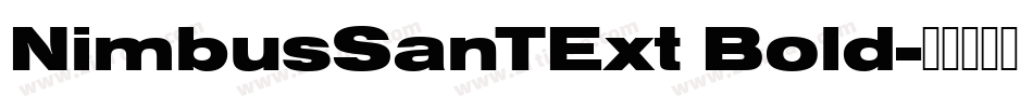 NimbusSanTExt Bold字体转换